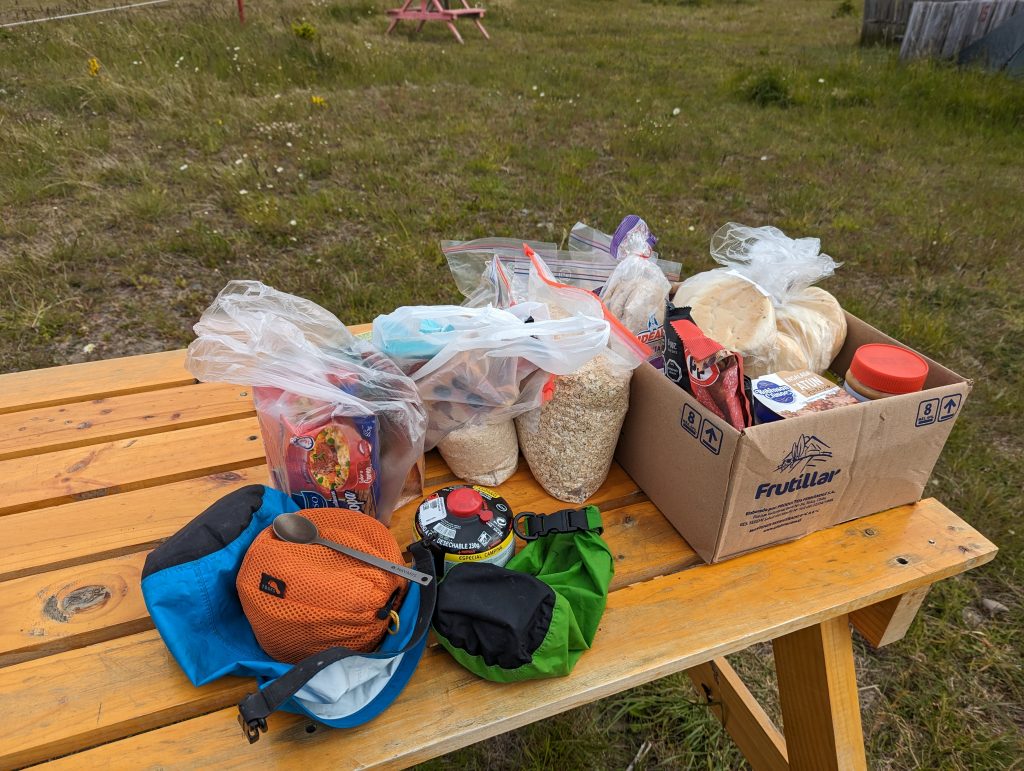 Essen für 8 Tage Trekking